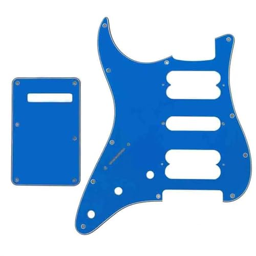 ギター部品 St ピックガードバックプレート付き左利きクラシックプレーヤー ST HSH エレキギター 11 穴(4Ply 3)