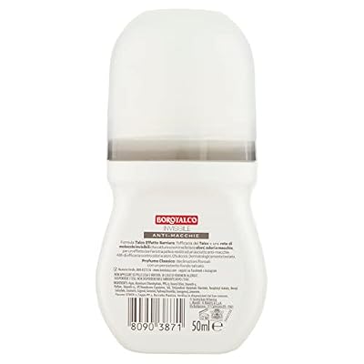 Borotalco Deo ROll-On Invisible Talc Barrier Effect 50 ml, 1.6 Fl Oz made in Italy [italian import]