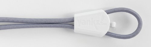 Yankz! Laces - Elastic No Tie Shoelaces, One Size Fits All, No Tie Shoe Laces (Grey W/White Locks) #TOP4