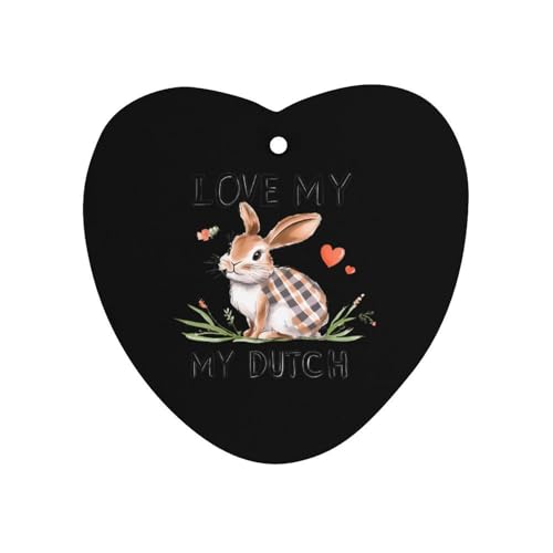 I Love My Dutch Car Air Freshener Hanging Aromatherapy Tablets for Car Accessories Love form