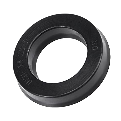 MECCANIXITY USH Radial Shaft Seal 14mm ID x 22mm OD x 5mm Width Nitrile Rubber Oil Seal, Black