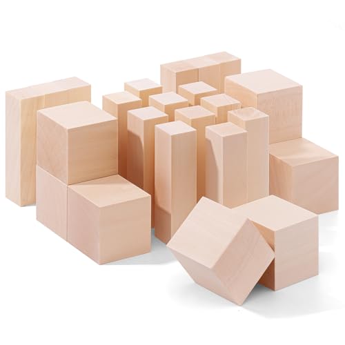 24Pcs Basswood Carving Blocks,2 Sizes Whittling Wood Basswood Blocks Wood