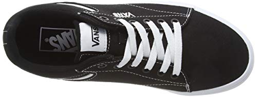 Vans Vans Women's Seldan Shoe | Retro Tennis Inspired Sneakers for Fashion, Work & Everyday WearSneaker, Canvas Black White, 35
