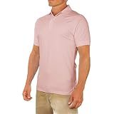 CC Perfect Slim Fit Polo Shirts for Men + Stretch | Breathable Sweat Wicking Short Sleeve Fitted Col
