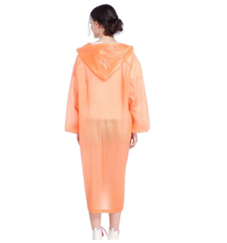 FIRMED STRING RAINCOAT FOR WOMEN's TRANSPARENT WATERPROOF REUSEABLE RAINWEAR WITH FUNCTIONAL POCKETS-image-45