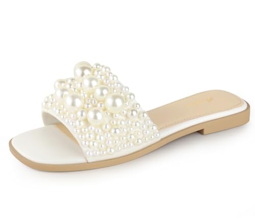 Ankis Black White Sandals Women Flat Sandals Comfortable Womens Slide Sandals Fashion Flat Sandals for Women 2025 Summer