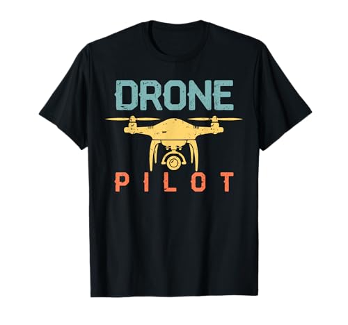 T-shirt drone pilot, Preto