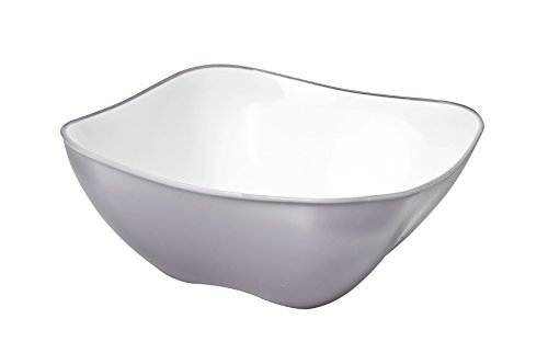 BUGATTI GLGU-02198 Insalatiera, Polipropilene, Grigio, 24 x 24 x 9.5 cm