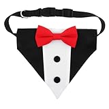 HOLIDYOYO Bandana Triangular para Perro Mediano y Grande Material Absorbente para Controlar Bufanda de Moda para Perros Accesorios Ajustables para y Otoño para Fiestas y Cumpleaños
