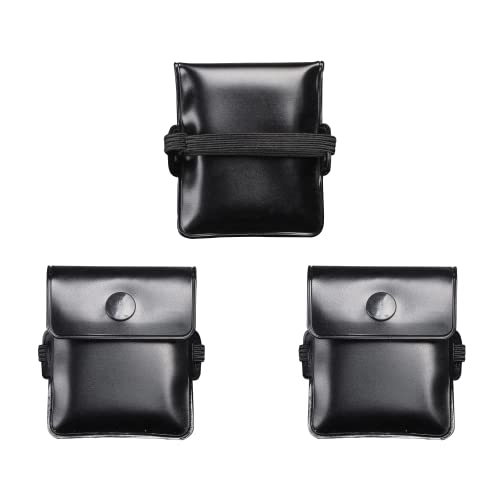 YIUWLMN 3Pcs Ashtray Pouch, Pocket Ashtrays Elastic Band At the Back, Portable Ashtray Suitable for Travel, Office, Home, and Other Places to Use