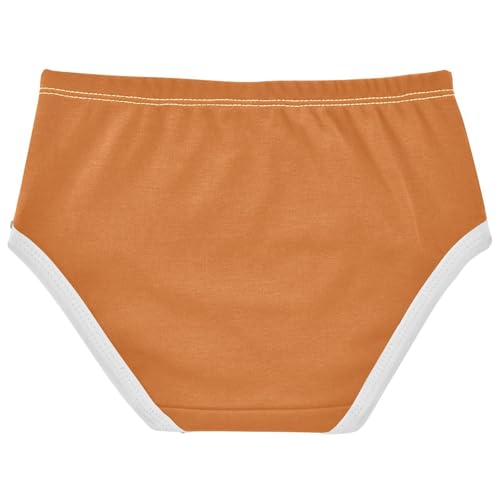 Joisal Orange Solid Color Toddlers Underwear Floral 2t Cotton Little Girl Panties Fancy Undies Kids Briefs2