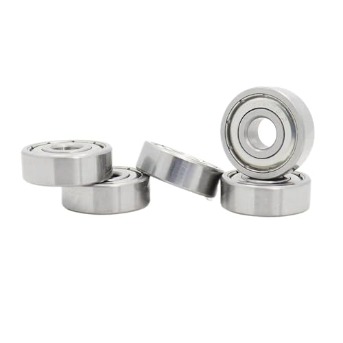 Rodamientos de brida 628RS con doble sello de goma negra 8x22x8 mm anti polvos