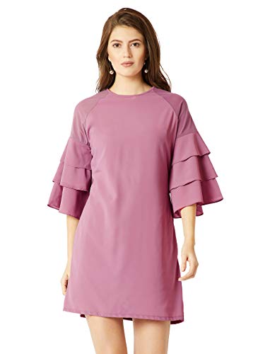 Image of Miss Chase Women's Georgette Ruffled a-line Dress