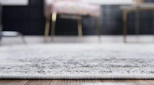 Unique Loom Sofia Collection Area Rug - Casino (4' 1" x 6' 1" Rectangle, Gray/ Beige)