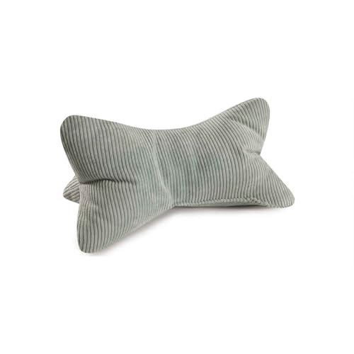MAGMA Leseknochen INGA, Cord Look,Farbe Mint, 42cm x 22cm, ergonomische Form für Nacken- oder Lendenstütze, Flexible Stütze für Bücher, E-Books...