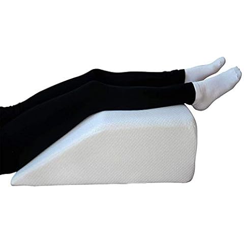 Orthologics® Leg Rest Wedge Pillow - Memory Foam Clinical Therapeutic Grade Post Surgery Bed Rest Recovery Leg Back Hip Pain Circulation, Varicose Veins Cushion OL16 Cover