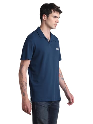Image of Jack & Jones Polo Collar Slim Fit Pure Cotton T-Shirt