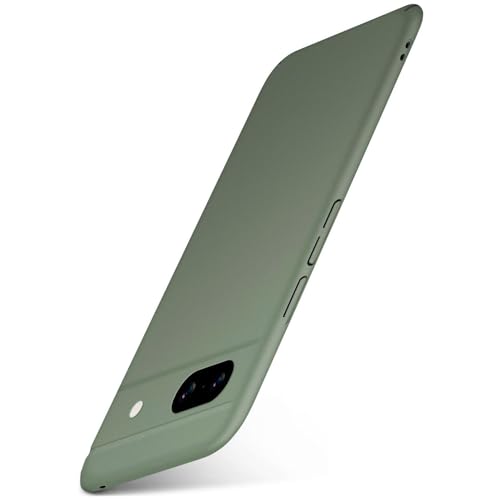 Alpha Case per Google Pixel 8a Custodia Ultra Sottile Protettiva con Maggiore Protezione della Fotocamera Cover Minimalistica Oliva Opaca slim