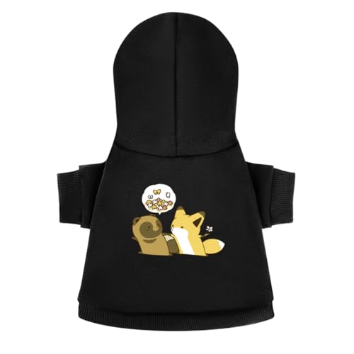 タヌキとキツネ 犬服 犬の服 ペット服 ペットウェア 犬猫洋服 秋冬 ドッグウェア フード付き パーカー おしゃれ かわいい 柔らか 一体型 お出掛け用 お散歩 脱毛保護 スポーツ服 快適 仮装 通気 人気 部屋着 犬用 猫 小型犬 中型犬用 XS-L