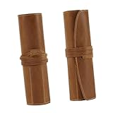 SHOWERORO Étui à Stylos Rétro Vintage Pour Stylos Bille Roller Trousse Porte-stylos Cui...