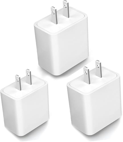3 Pack USB Charger 5V 2A 10W AC DC Power Adapter for Wyze Cam V1 V2 V3 V4 Pan Google Nest Cam Blink 4/3/Mini XT/XT2 Ring Spotlight Ring Stick Cam YI Dome Outdoor Camera Charging Block Plug & More