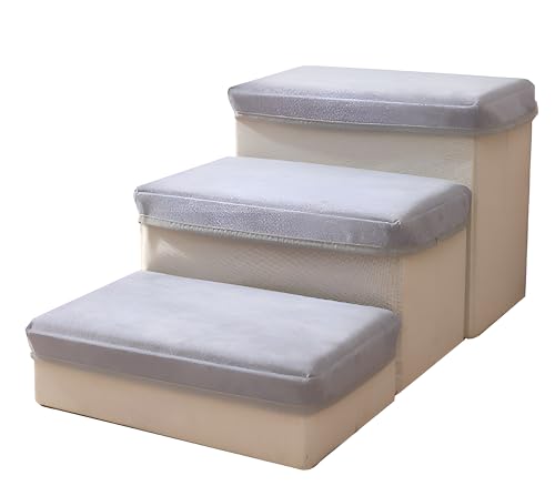 Dog-Stairs-with-Storage-3-Tiers-Non-Slip-Pet-Steps-for-High-Beds - Cucciolini Doodles   Dog-Stairs-with-Storage-3-Tiers-Non-Slip-Pet-Steps-for-High-Beds