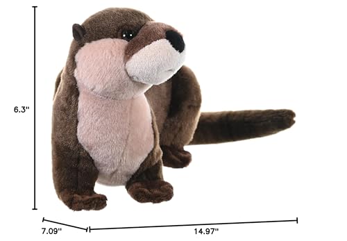 Wild Republic River Otter Plush, Stuffed Animal, Plush Toy, Gifts for Kids, Cuddlekins 12" - Image 7