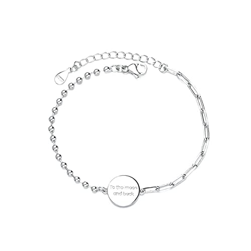 Chaîne irrégulière et carte ronde YDYDTTKD : collier géométrique ajustable