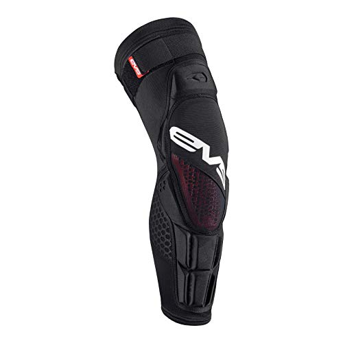 EVS SPORTS Hex Pro MTB Knee Guards | Advanced Hex-Cell Impact Protection for MTB, BMX & Motocross | Lightweight & Breathable | Black | Large/X-Large