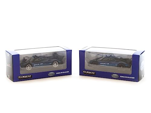 Pagani Zonda Revolucion Blue Met. & Black 1/64 miniatura 4