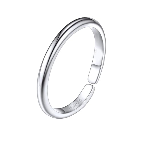 Image of HighSpark Silver Toe Ring /Band Ring for Women | 92.5 Sterling Silver Adjustable Toe Rings | 1 Piece Only | Minimal & Elegant Designs