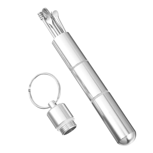 NOLITOY 7-Piece Stainless Steel Removal Tool Comfortable Ear for Cleaning Ear Wax Picker and