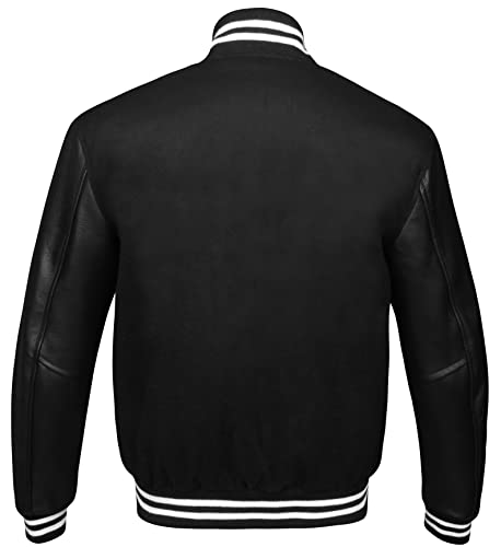 Image of Brutul Bee Original Leather Varsity Letterman Jackets Wool & Leather Original American Style Varsity Jackets