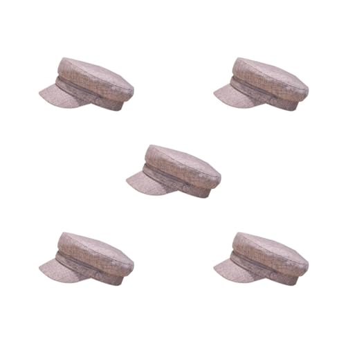 Casquette chapeau de pêcheur kaki pour homme et femme, béret gavroche rétro en lin et coton