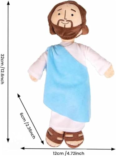 Lempefe Mon ami Jésus en Peluche, Mignon et Doux en Peluche Christ Sauveur Religieux Jésus en Peluche Jouet for garçons et Filles – vue 3