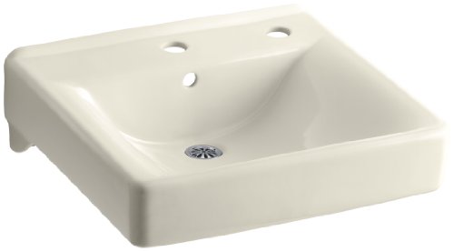 One-Day Sale: Up to 80% Off KOHLER K-2084-R-47 Soho Wall-Mount Bathroom Sink with Single-Hole Faucet Drilling and Right-Hand Soap/Lotion Dispenser Drilling, Almond One-Day Sale: Up to 80% Off KOHLER K-2084-R-47 Soho Wall-Mount Bathroom Sink with Single-Hole Faucet Drilling and Right-Hand Soap/Lotion Dispenser Drilling, Almond