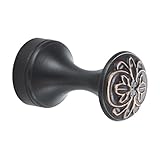 Geprägter Kopf WC schwarz Antik kleiner Haken Badezimmer Wand Seifenkugel Haken, schwarz Antik