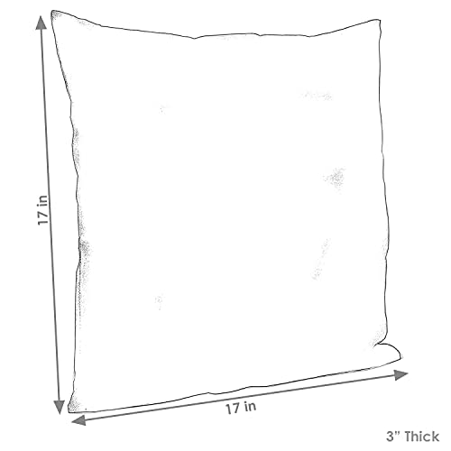 Sunnydaze 17-Inch Square Polyester Indoor/Outdoor Throw Pillows - Set Of 2 With Zipper Closures And Inserts - Navy #TOP2