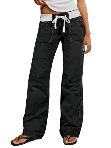 Image of Flamingals Straight Leg Drawstring Pants for Women