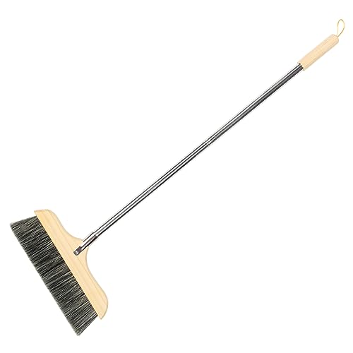 Levemolo Solid Wood Bristle Broom Floor Scrubber Tile Surface Broom Indoor Broom Outdoor Broom Scrub Mop Garage Broom Home Bristle Broom Hardwood Floor Broom Bristle Deck Broom Bristle Hair