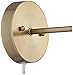360 Lighting Selena Indoor Wall Lights LED with Cord Set of 2 Antique Brass Metal Plug in Light Fixture Sphere Shade Pin Up for Bedroom Bedside House Reading Living Room Home Hallway Dining