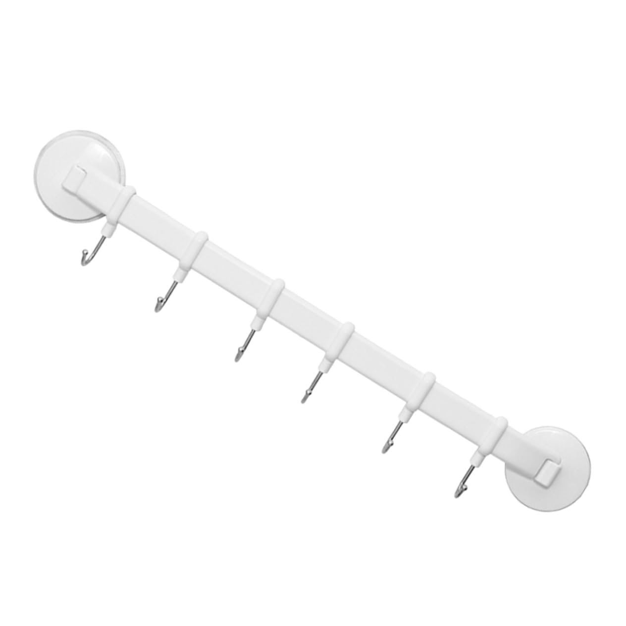 Levemolo Movable Suction Cup Hooks for Kitchen and Bathroom Strong Load Bearing Wall Mounted Storage Rack with Row Hooks Easy Installation No Drilling Required for Organizing Mugs and