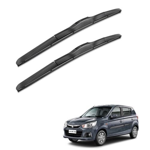 Image of Oshotto Frameless (O.E.M Type) Wiper Blades Compatible with Maruti Suzuki Alto K10 (18 inch / 16 inch)