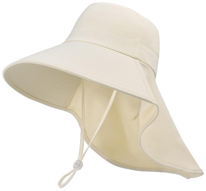 Sombrero para mujer verano ala ancha secado rápido con solapa cuello miniatura 1