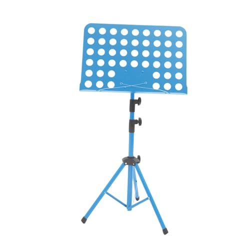 Partition support léger et solide en métal bleu pour pratique instrumentale