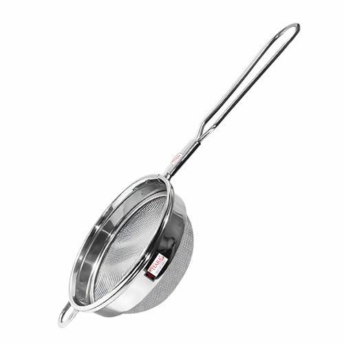 TIARA No.1 MAX Round 1pc Stainless Steel Tea Coffee Strainer Sieve Chai chalni Juice Oil Filter Single Mesh Stainless Steel (No.1)