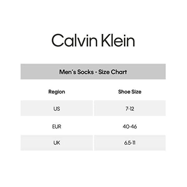 Calvin Klein Men's Socks - Cotton Cushioned Above Ankle Athletic Mini-Crew Socks (6 Pack), Size Shoe Size: 7-12, Black - Image 8
