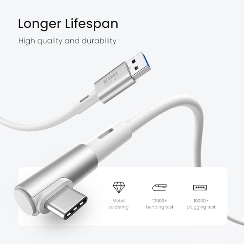 KIWI design 20FT Link Cable Compatible with Quest 3, Quest 2/Pro, and Pico 4 Accessories, USB3.2 Gen1 Link Cable with Super Speed to Play PC VR and Steam VR