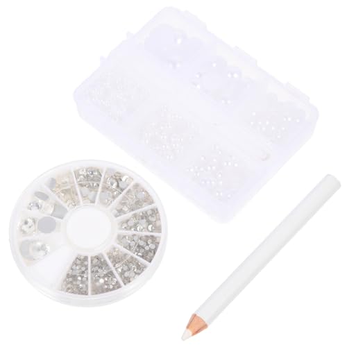 Housoutil 1 Juego piedras para uñas clavo de imitación ultravioleta departamento rhinestones for nails pedrería para manualidades joyas de uñas resina