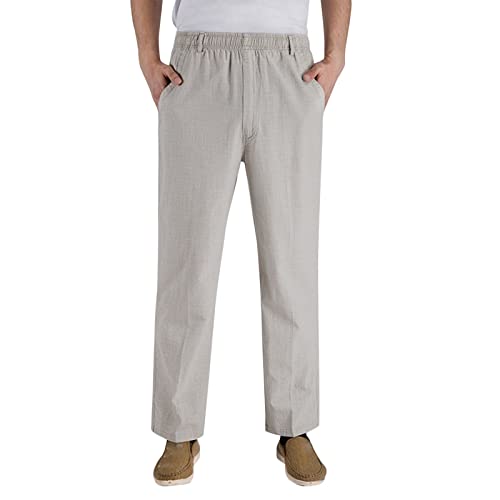 Pantalons amples décontractés pour homme avec ceinture élastique confortable